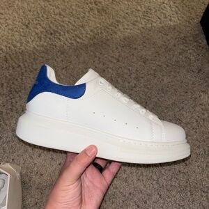 Alexander McQueen blue suede